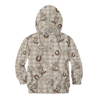 Hawaii Palaka Cowboy Kid Hoodie Shell Maile Lei With Western Patterns DT05 - Polynesian Pride