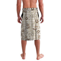 Hawaii Palaka Cowboy Lavalava Shell Maile Lei With Western Patterns DT05 - Polynesian Pride