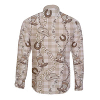 Hawaii Palaka Cowboy Long Sleeve Button Shirt Shell Maile Lei With Western Patterns DT05 - Polynesian Pride