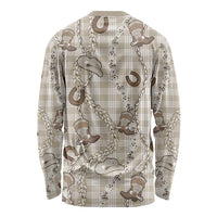 Hawaii Palaka Cowboy Long Sleeve Shirt Shell Maile Lei With Western Patterns DT05 - Polynesian Pride