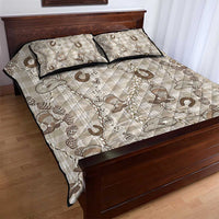 Hawaii Palaka Cowboy Quilt Bed Set Shell Maile Lei With Western Patterns DT05 - Polynesian Pride