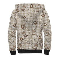 Hawaii Palaka Cowboy Sherpa Hoodie Shell Maile Lei With Western Patterns DT05 - Polynesian Pride
