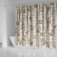 Hawaii Palaka Cowboy Shower Curtain Shell Maile Lei With Western Patterns DT05 - Polynesian Pride