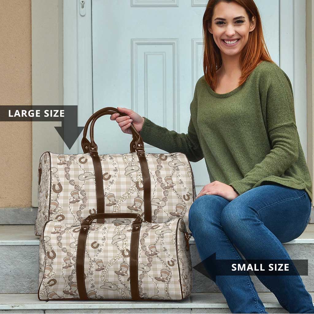 Hawaii Palaka Cowboy Travel Bag Shell Maile Lei With Western Patterns DT05 - Polynesian Pride