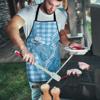 Blue Hawaii Palaka Cowboy Turtle Apron Hawaiian Paniolo Puakenikeni Maile Lei DT05 - Polynesian Pride