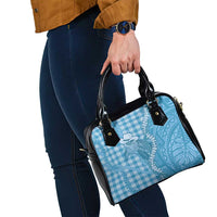 Blue Hawaii Palaka Cowboy Turtle Shoulder Handbag Hawaiian Paniolo Puakenikeni Maile Lei DT05 - Polynesian Pride