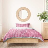 Pink Hawaii Palaka Cowboy Turtle Bedding Set Hawaiian Paniolo Puakenikeni Maile Lei DT05 - Polynesian Pride