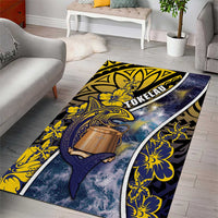 Tokelau Area Rug National Badge Waves Style DT05 - Polynesian Pride