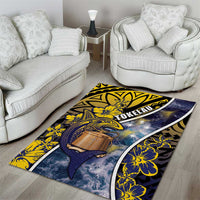 Tokelau Area Rug National Badge Waves Style DT05 - Polynesian Pride