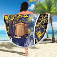 Tokelau Beach Blanket National Badge Waves Style DT05 - Polynesian Pride