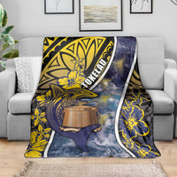 Tokelau Blanket National Badge Waves Style DT05 - Polynesian Pride