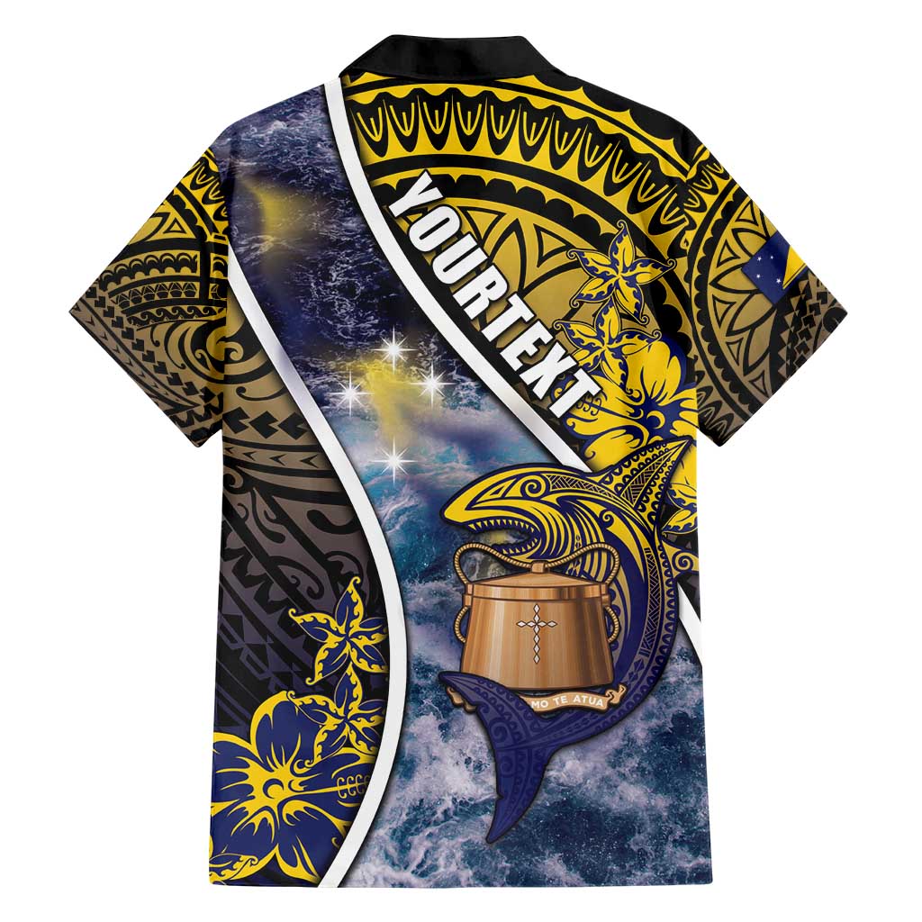 Personalised Tokelau Hawaiian Shirt National Badge Waves Style DT05 - Polynesian Pride