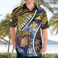Personalised Tokelau Hawaiian Shirt National Badge Waves Style DT05 - Polynesian Pride
