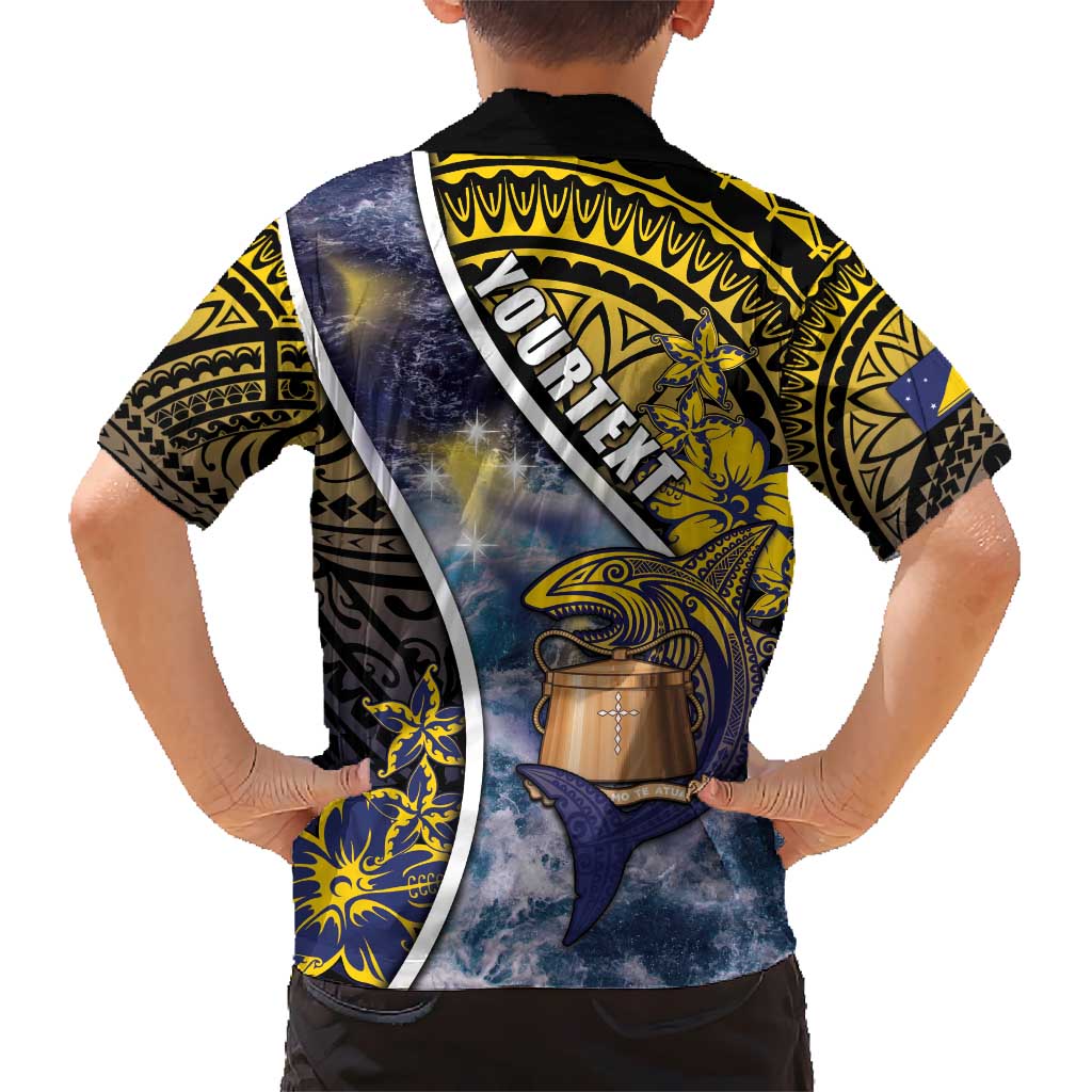 Personalised Tokelau Hawaiian Shirt National Badge Waves Style DT05 - Polynesian Pride