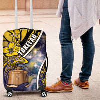 Tokelau Luggage Cover National Badge Waves Style DT05 Yellow - Polynesian Pride