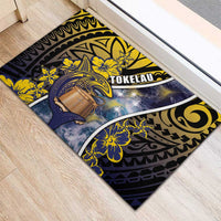 Tokelau Rubber Doormat National Badge Waves Style DT05 - Polynesian Pride