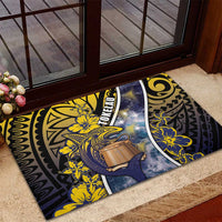 Tokelau Rubber Doormat National Badge Waves Style DT05 - Polynesian Pride