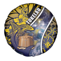 Tokelau Spare Tire Cover National Badge Waves Style DT05 - Polynesian Pride