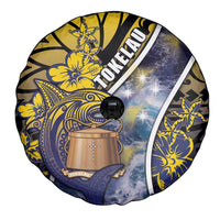 Tokelau Spare Tire Cover National Badge Waves Style DT05 - Polynesian Pride