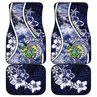 Pitcairn Islands Car Mats Coat Of Arms Waves Style DT05 - Polynesian Pride