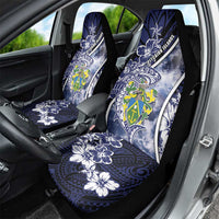 Pitcairn Islands Car Seat Cover Coat Of Arms Waves Style DT05 - Polynesian Pride
