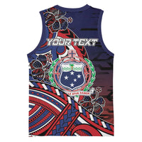 Personalised Samoa Wrestling Basketball Jersey Polynesian Warrior Funny Style DT05 - Polynesian Pride