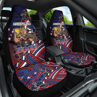 Samoa Wrestling Car Seat Cover Polynesian Warrior Funny Style DT05 One Size Navy - Polynesian Pride