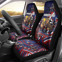 Samoa Wrestling Car Seat Cover Polynesian Warrior Funny Style DT05 - Polynesian Pride
