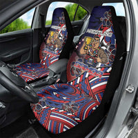 Samoa Wrestling Car Seat Cover Polynesian Warrior Funny Style DT05 - Polynesian Pride