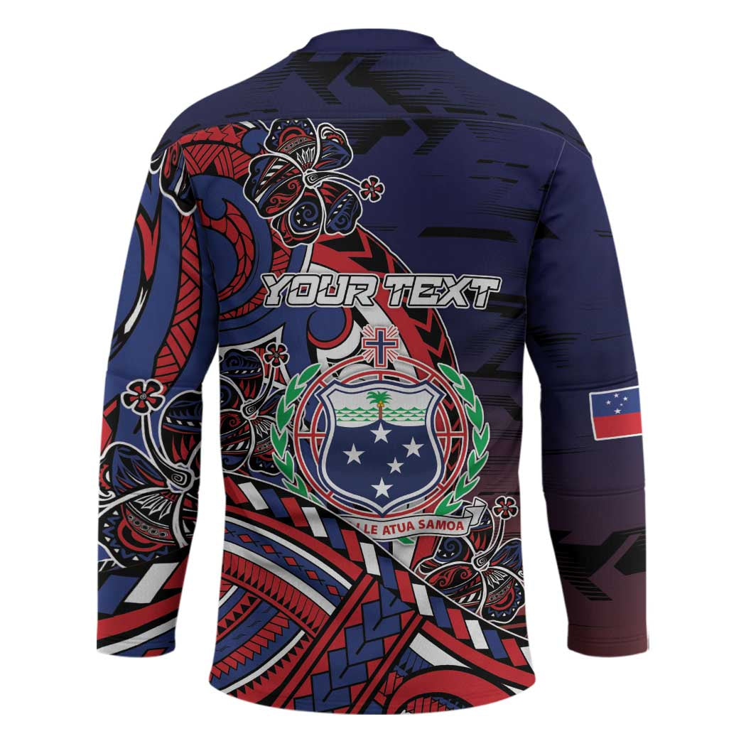 Personalised Samoa Wrestling Hockey Jersey Polynesian Warrior Funny Style DT05 - Polynesian Pride