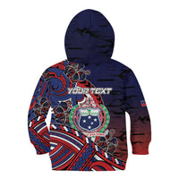 Personalised Samoa Wrestling Kid Hoodie Polynesian Warrior Funny Style DT05 - Polynesian Pride