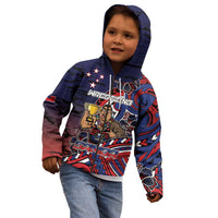 Personalised Samoa Wrestling Kid Hoodie Polynesian Warrior Funny Style DT05 - Polynesian Pride