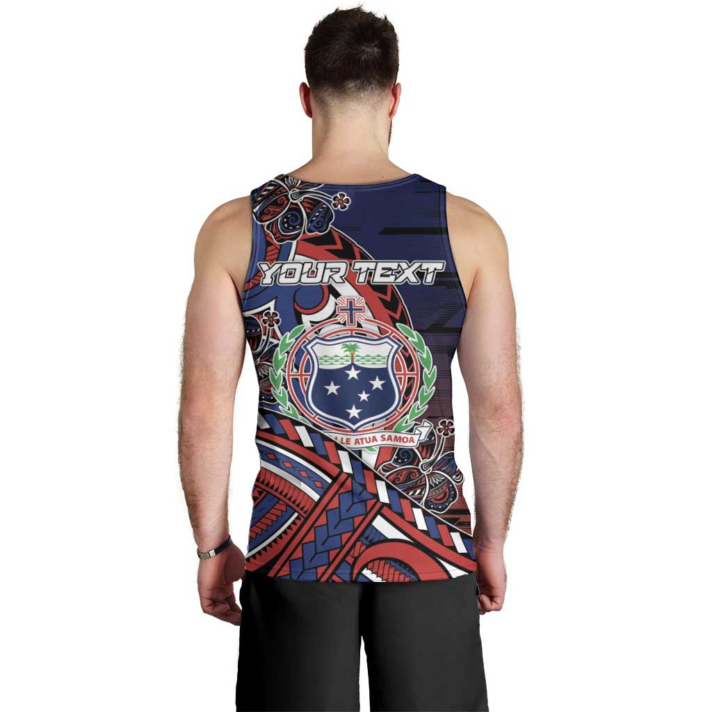 Personalised Samoa Wrestling Men Tank Top Polynesian Warrior Funny Style DT05 - Polynesian Pride