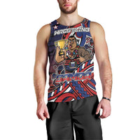 Personalised Samoa Wrestling Men Tank Top Polynesian Warrior Funny Style DT05 - Polynesian Pride