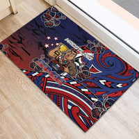 Samoa Wrestling Rubber Doormat Polynesian Warrior Funny Style DT05 - Polynesian Pride