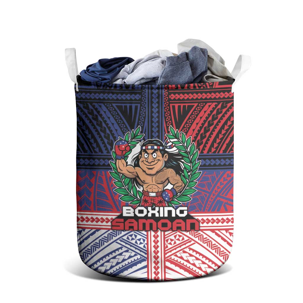 Samoa Boxing Laundry Basket Samoan Boxer Funny Style DT05 - Polynesian Pride