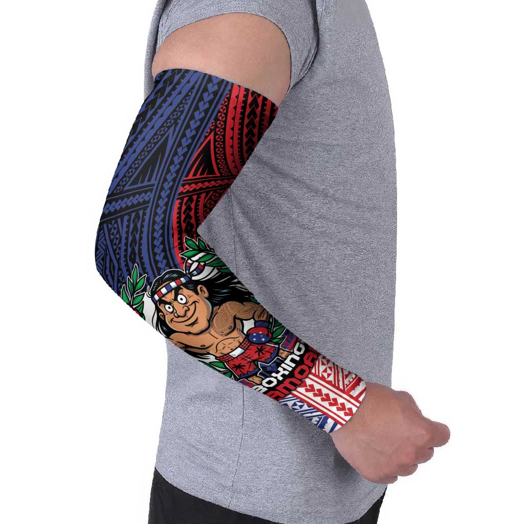 Personalised Samoa Boxing Arm Sleeves Samoan Boxer Funny Style DT05 - Polynesian Pride