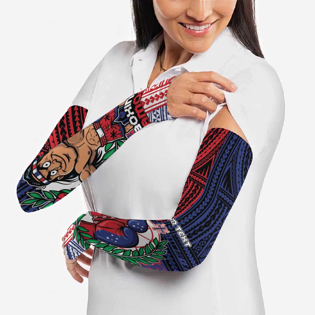 Personalised Samoa Boxing Arm Sleeves Samoan Boxer Funny Style DT05 - Polynesian Pride