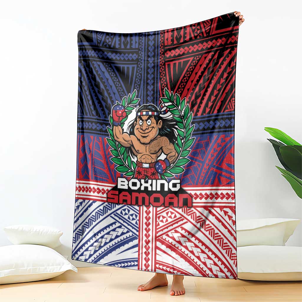 Samoa Boxing Blanket Samoan Boxer Funny Style DT05 - Polynesian Pride
