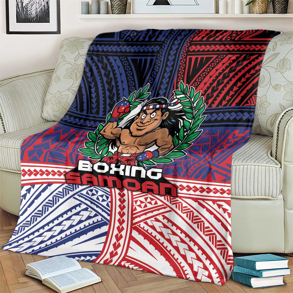 Samoa Boxing Blanket Samoan Boxer Funny Style DT05 - Polynesian Pride