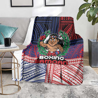 Samoa Boxing Blanket Samoan Boxer Funny Style DT05 - Polynesian Pride