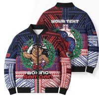 Personalised Samoa Boxing Bomber Puffer Jacket Samoan Boxer Funny Style DT05 - Polynesian Pride