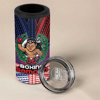 Personalised Samoa Boxing 4 in 1 Can Cooler Tumbler Samoan Boxer Funny Style DT05 - Polynesian Pride
