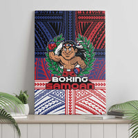 Samoa Boxing Canvas Wall Art Samoan Boxer Funny Style DT05 - Polynesian Pride