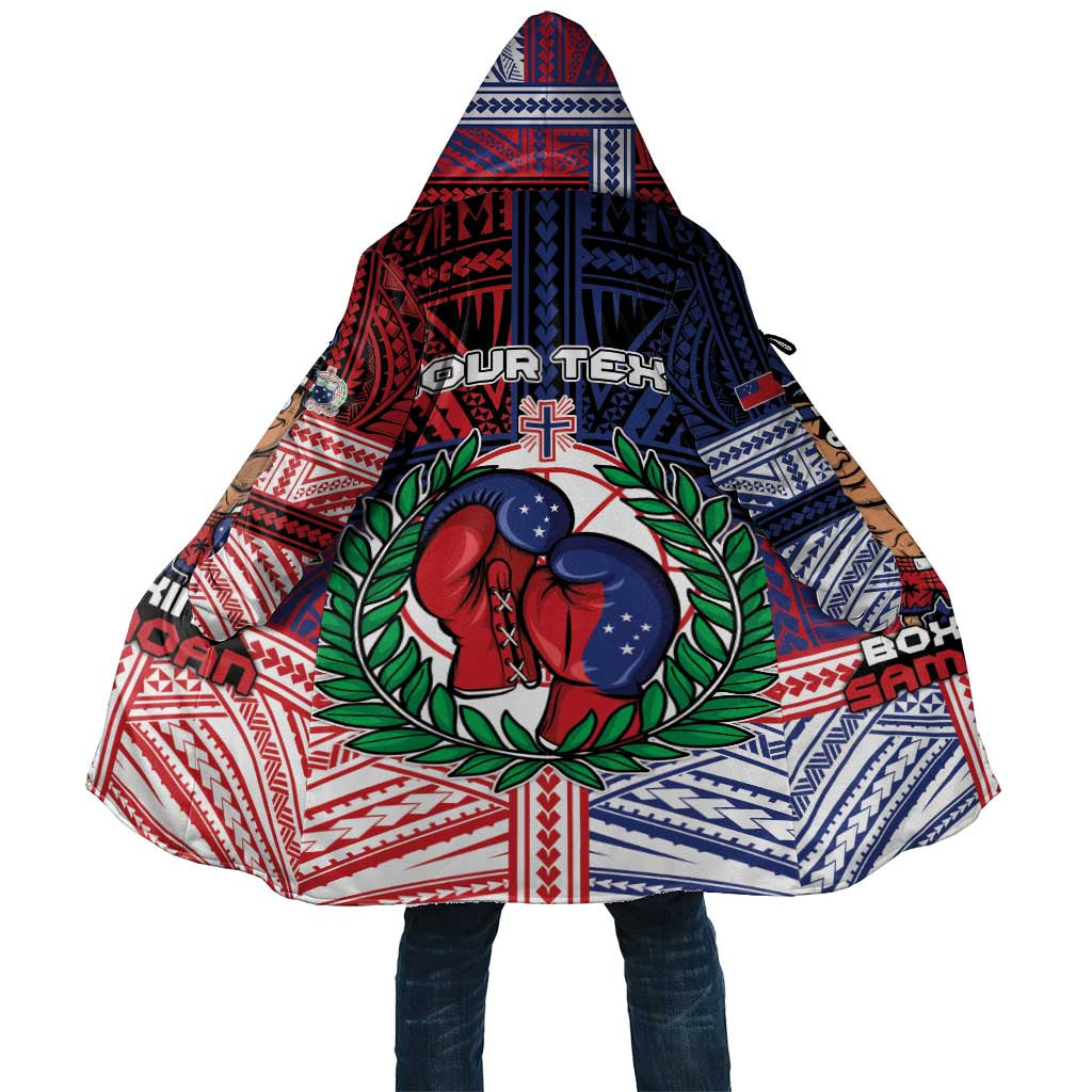 Personalised Samoa Boxing Cloak Samoan Boxer Funny Style DT05 Unisex Red - Polynesian Pride