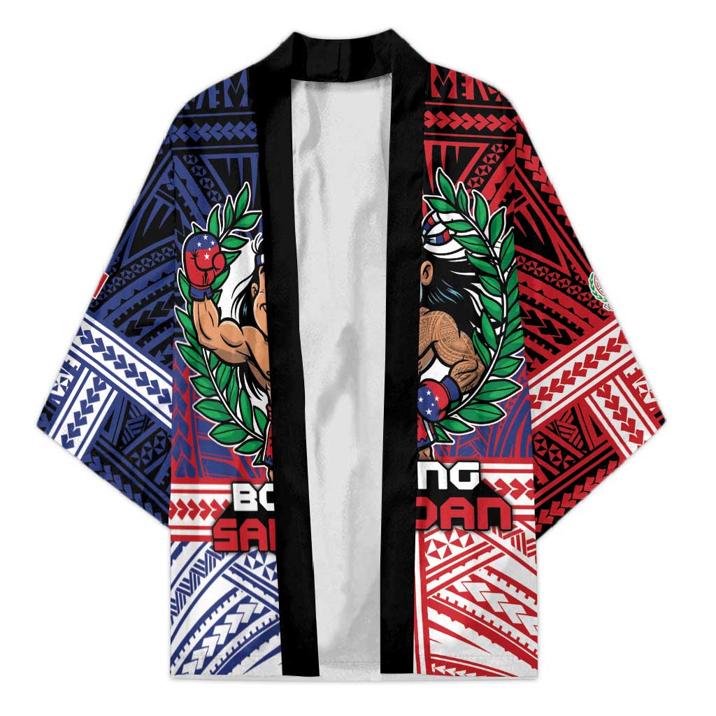 Personalised Samoa Boxing Kimono Samoan Boxer Funny Style DT05 Unisex Red - Polynesian Pride