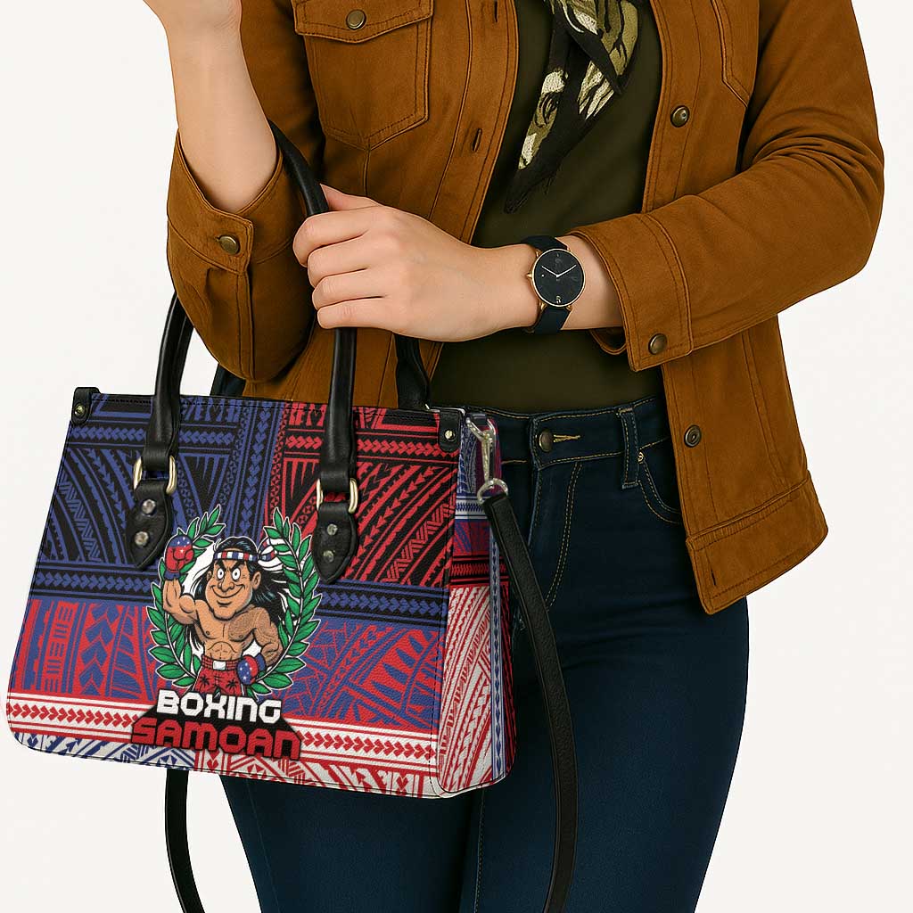 Samoa Boxing Leather Bag Samoan Boxer Funny Style DT05 - Polynesian Pride