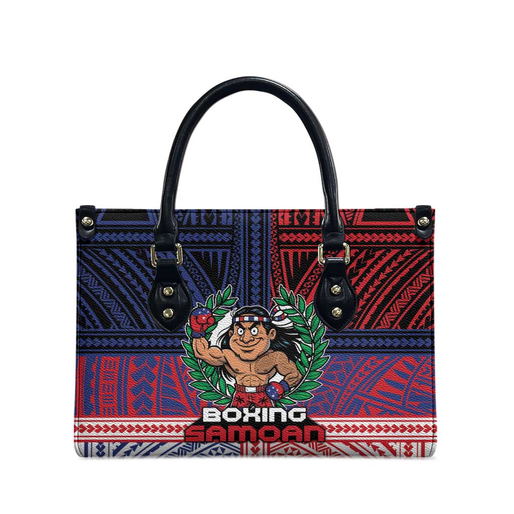 Samoa Boxing Leather Bag Samoan Boxer Funny Style DT05 - Polynesian Pride