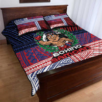Samoa Boxing Quilt Bed Set Samoan Boxer Funny Style DT05 - Polynesian Pride