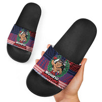 Samoa Boxing Slide Sandals Samoan Boxer Funny Style DT05 - Polynesian Pride